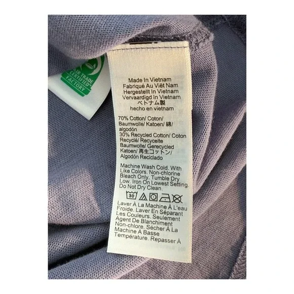 J. Crew Vintage Jersey Relaxed Fit Pocket Tee Shirt Men's Size Small Purple Blue - Picture 8 of 8